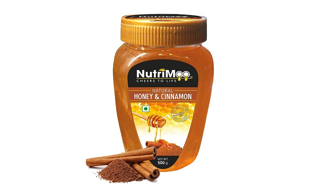 Nutrimoo Natural Honey & Cinnamon    Plastic Jar  500 grams